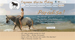 Desktop Screenshot of caymanhorseriding.com